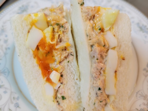 簡単!朝食!ツナ卵サンド♪